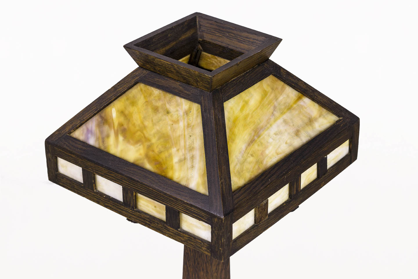 American Rustic Mission Style Oak Table, Mission Oak Table Lamp